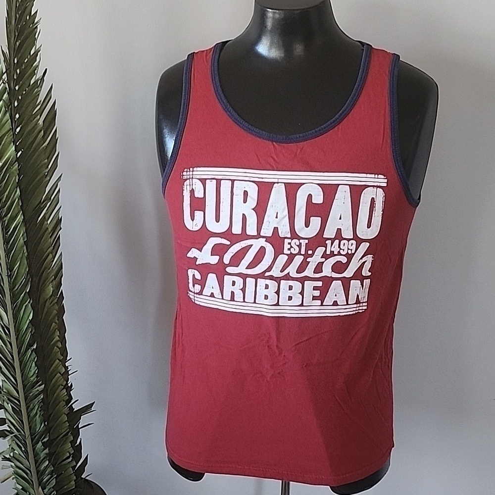*PRICE DROP*
Anvil red ringer tank with white graphics